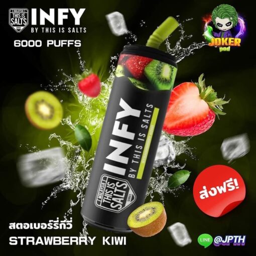 Strawberry Kiwi Pod INFY 6000 Puffs